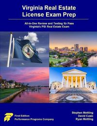 Cover image for Virginia Real Estate License Exam Prep: All-in-One Review and Testing to Pass Virginia's PSI Real Estate Exam