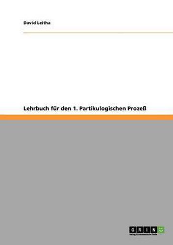 Cover image for Lehrbuch Fur Den 1. Partikulogischen Prozess