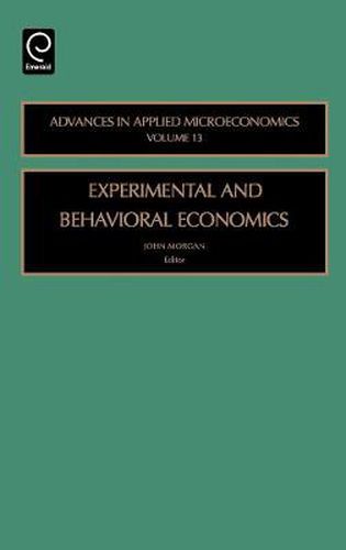 Cover image for Experimental and Behavorial Economics