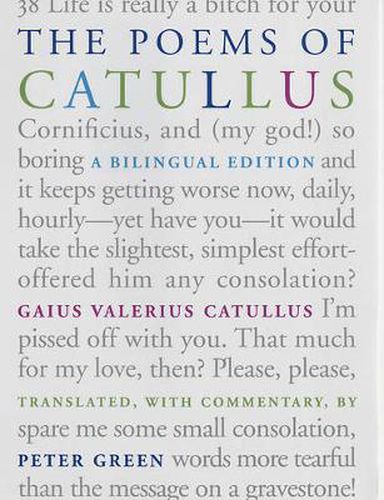 Cover image for The Poems of Catullus: A Bilingual Edition