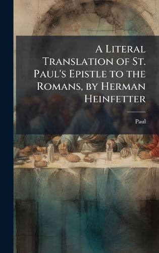 Cover image for A Literal Translation of St. Paul's Epistle to the Romans, by Herman Heinfetter