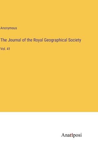 Cover image for The Journal of the Royal Geographical Society