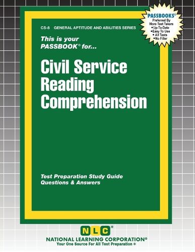 Cover image for Civil Service Reading Comprehension: Passbooks Study Guide