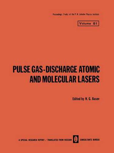 Cover image for Pulse Gas-Discharge Atomic and Molecular Lasers