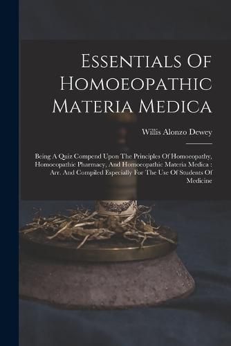 Cover image for Essentials Of Homoeopathic Materia Medica