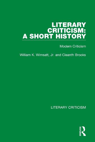Cover image for Literary Criticism: A Short History