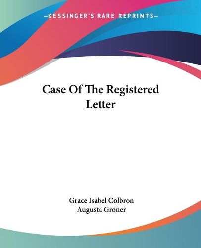 Cover image for Case Of The Registered Letter