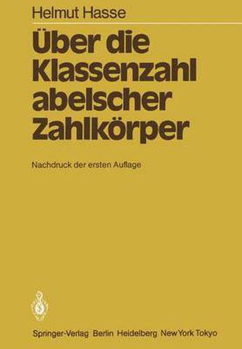 Cover image for Uber die Klassenzahl Abelscher Zahlkorper