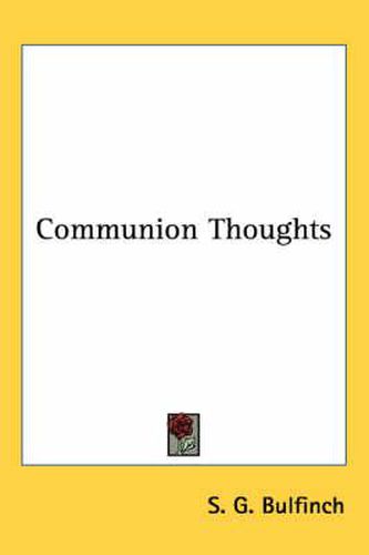 Cover image for Communion Thoughts