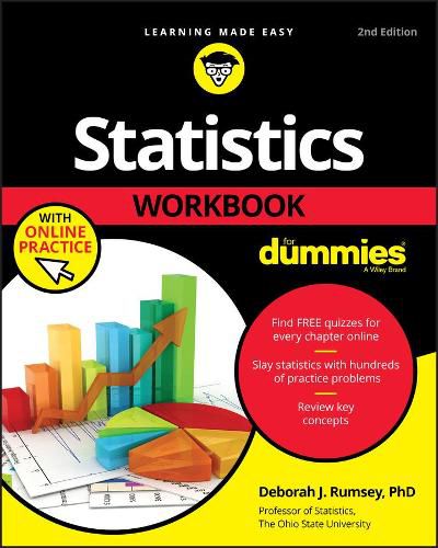 Cover image for Statistics Workbook For Dummies, 2nd Edition with Online Practice