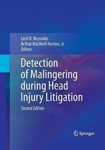 Cover image for Detection of Malingering during Head Injury Litigation