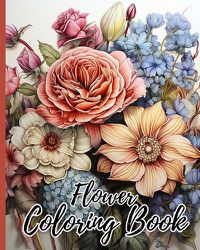 Cover image for Flower Coloring Book For Kids