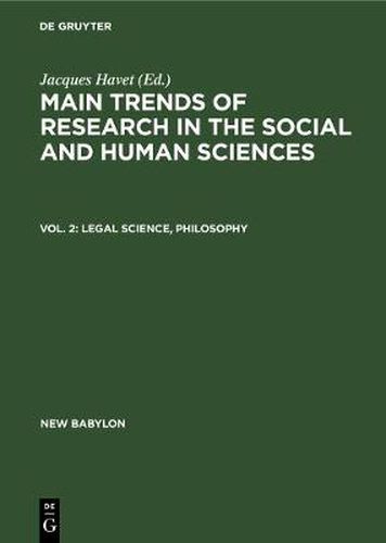 Cover image for Legal science, philosophy