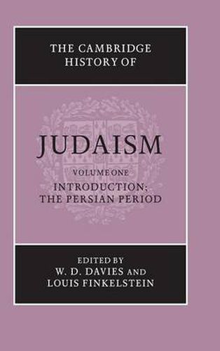 Cover image for The Cambridge History of Judaism: Volume 1, Introduction: The Persian Period