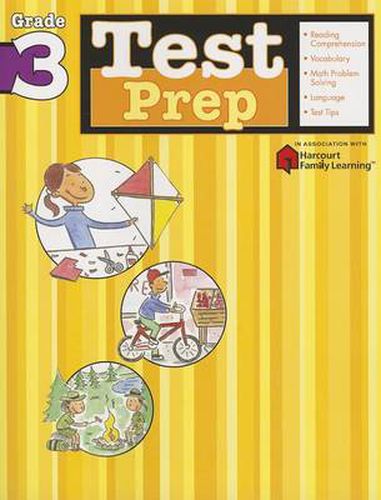 Cover image for Test Prep: Grade 3 (Flash Kids Harcourt Family Learning)