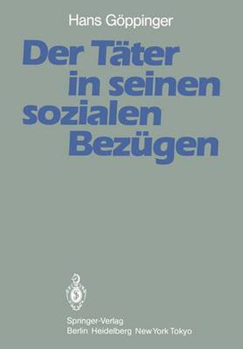 Cover image for Der Tater in Seinen Sozialen Bezugen