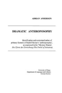 Cover image for Dramatic Anthroposophy