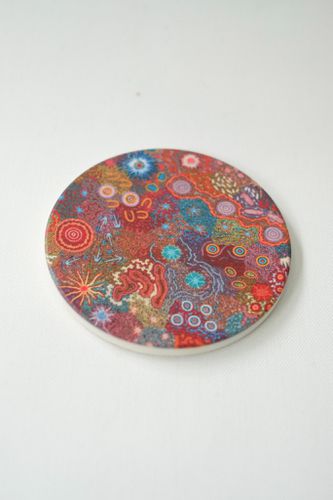 Aboriginal Women's Ceremony Ceramic Coaster