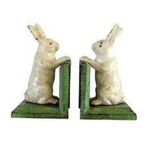 Cover image for Bunny Bookends - Cast Iron 19cm