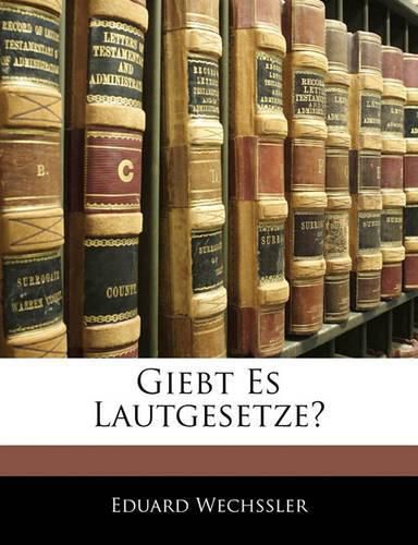 Cover image for Giebt Es Lautgesetze?