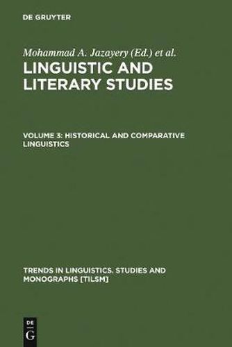 Cover image for Historical and Comparative Linguistics