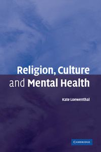 Cover image for Religion, Culture and Mental Health