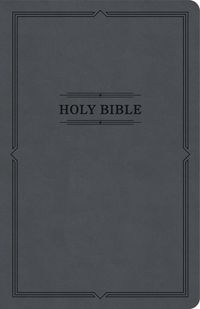 Cover image for KJV Thinline Bible, Value Edition, Charcoal Leathertouch