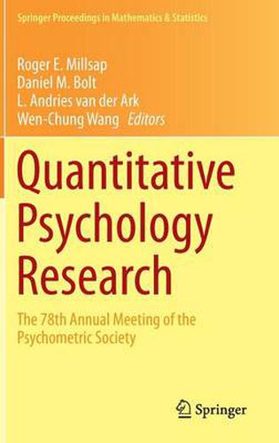 Quantitative Psychology Research: The 78th Annual Meeting of the Psychometric Society