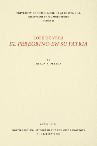 Cover image for Lope de Vega, El Peregrino en Su Patria