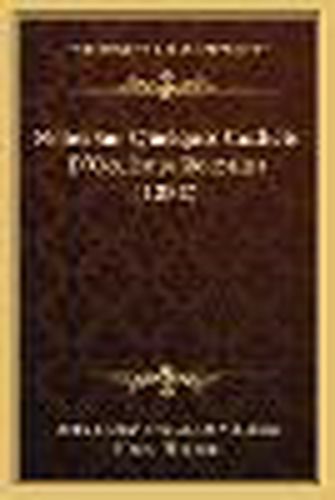 Notes Sur Quelques Cachets D'Oculistes Romains (1882)