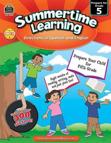 Cover image for Summertime Learning Grd 5 - Spanish Directions