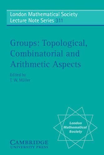 Cover image for Groups: Topological, Combinatorial and Arithmetic Aspects