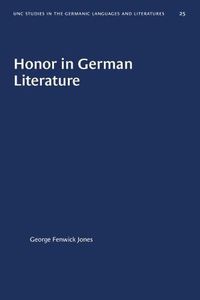 Cover image for Honor in German Literature