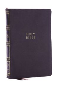 Cover image for NKJV, Compact Center-Column Reference Bible, Gray Leathersoft, Red Letter, Comfort Print