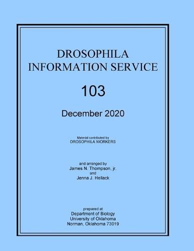 Cover image for Drosophila Information Service 103