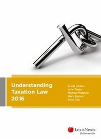 Cover image for Understanding Taxation Law 2016