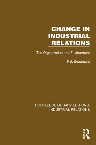 Cover image for Change in Industrial Relations