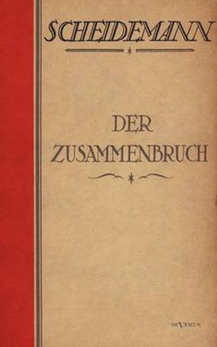 Cover image for Der Zusammenbruch: Nachdruck der Originalausgabe von 1921