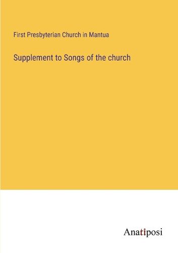 Cover image for Supplement to Songs of the church