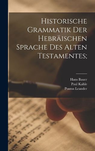 Cover image for Historische Grammatik der hebraeischen Sprache des Alten Testamentes;