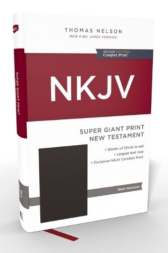 Cover image for NKJV Super Giant Print New Testament, Hardcover, Red Letter, Comfort Print