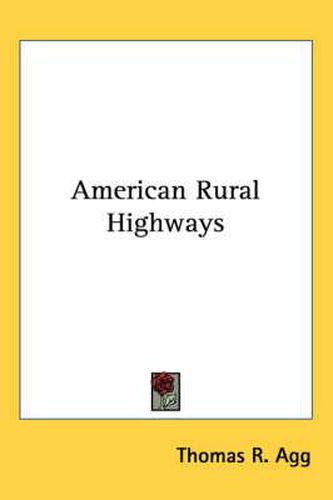 Cover image for American Rural Highways