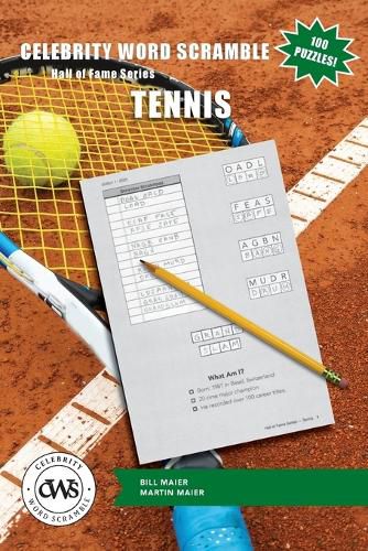 Cover image for Celebrity Word Scramble Hall of Fame Series Tennis