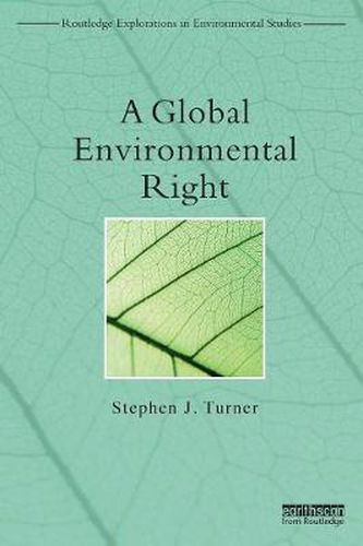 Cover image for A Global Environmental Right