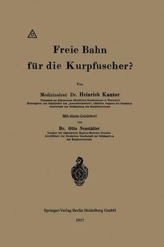 Cover image for Freie Bahn Fur Die Kurpfuscher?