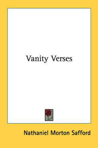 Cover image for Vanity Verses