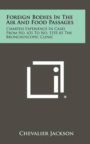 Foreign Bodies in the Air and Food Passages: Charted Experience in Cases from No. 631 to No. 1155 at the Bronchoscopic Clinic