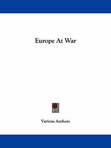 Cover image for Europe at War