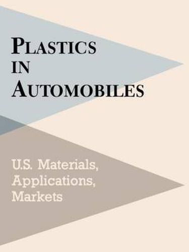 Cover image for Plastics in Automobiles: U.S. Materials, Applications, Markets