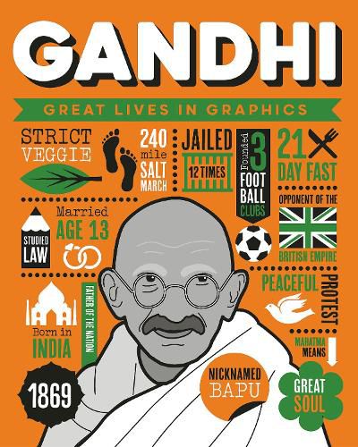 Cover image for Great Lives in Graphics: Gandhi